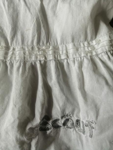 Jemné bavlna biele šaty scout, v122, 122