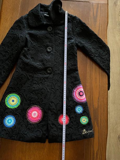 Luxusný kabátik desigual s mandalami 7/8 rokov, desigual,128