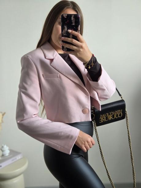 Babypink crop sako m, reserved,m