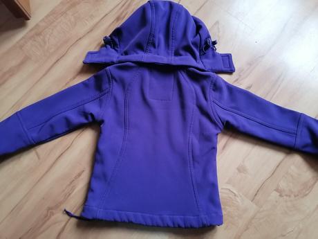 Fialová softshelova bundička - 104, 104