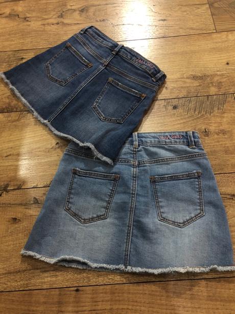 Dievčenské riflove suknicky, zara,110