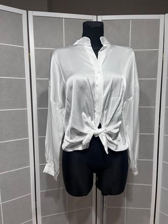 Biela satenova bluzka, m