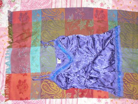 Modrofialový top, m