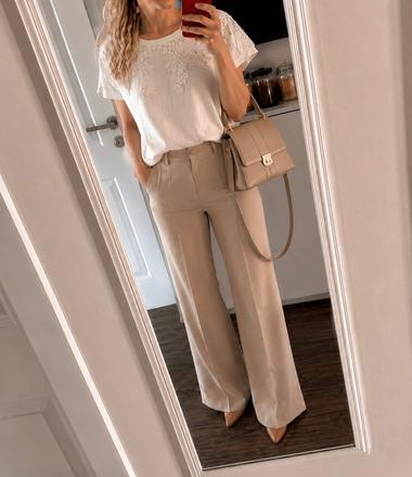 Zara top s čipkou, zara,l