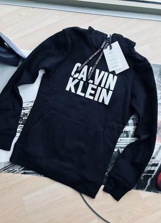 Pánske mikiny   bavlnené s kapucou, calvin klein,l - xxxl