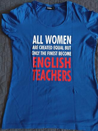 Tričko s nápisom, s