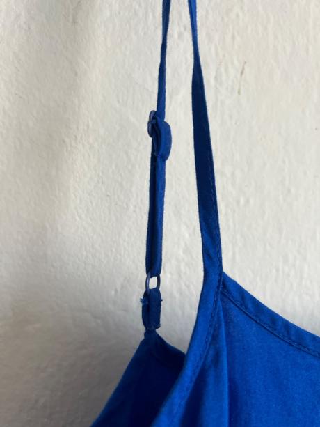 Kralovska modra bavlnene letne saty s, s