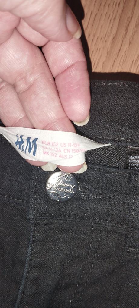 Čierne rifle, h&m,152