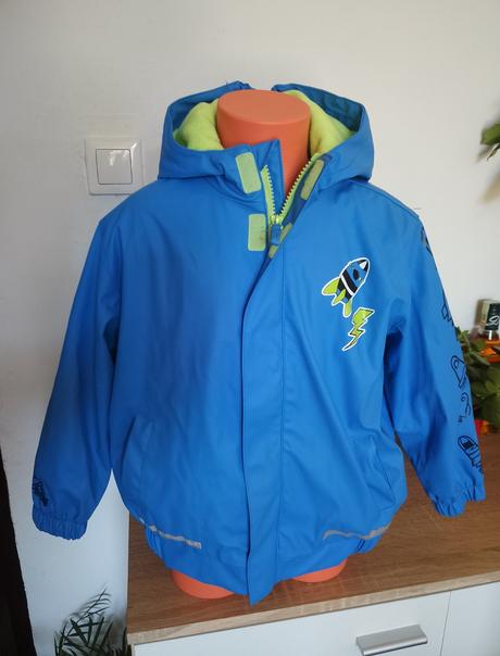 Zateplená bunda do dažďa v.3-5r, kik,104
