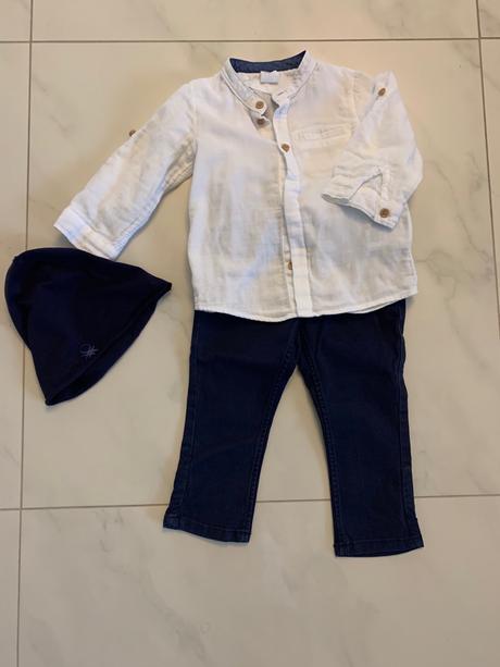 Nohavice h&m- 74 a 80, h&m,80