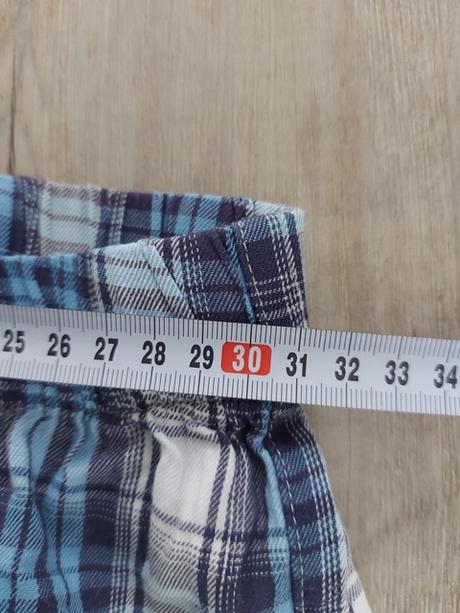 Karované chlapčenské pyžamo, 158