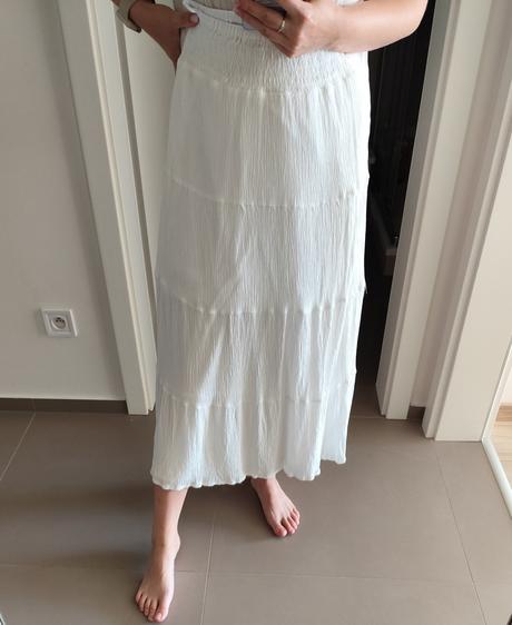 Viskózová sukňa, h&m,s