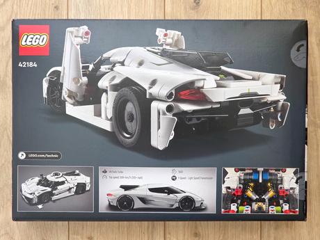 Lego technic 42184 biele hyperauto koenigsegg jesk, 