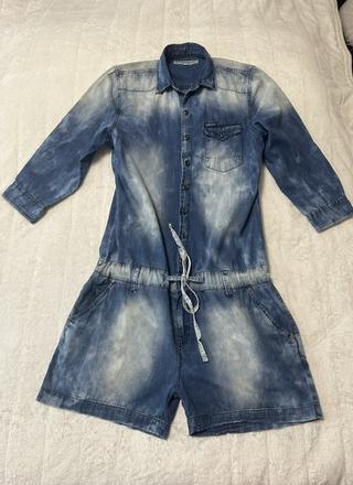 Denimový nohavicový overal zn. retro jeans oiginál, m