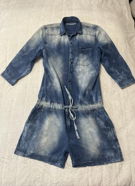 Denimový nohavicový overal zn. retro jeans oiginál, m