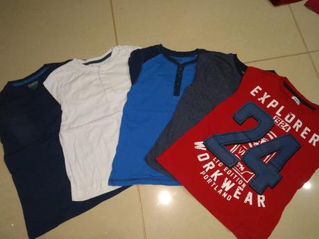 Balík tričiek s dlhým rukávom, 104–116