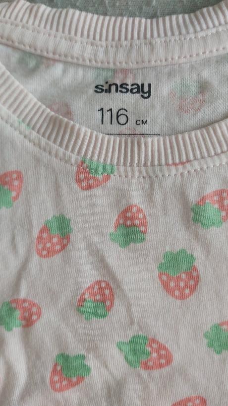Set letných pyžamiek jahoda 116, sinsay,116