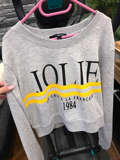 Štýlová šedá mikina, tally weijl,s