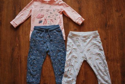 Dievčenské tričko + dvoje tepláčkov, pepco,92
