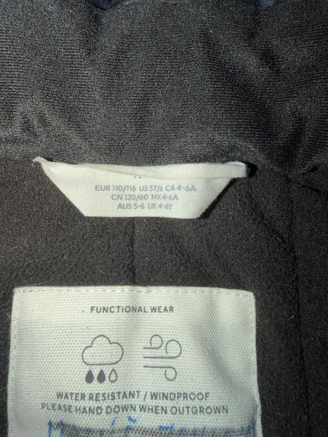 Zimna bunda zn. h&m, h&m,116