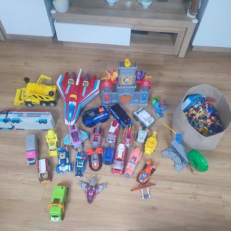 Paw patrol lietadlo, autobus, autá..., 