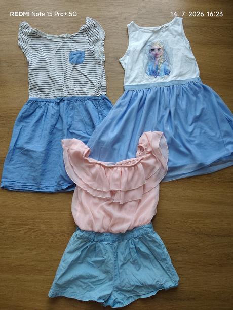 3x šaty h&m 134/140, h&m,134