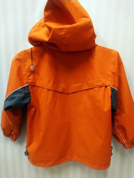 Oranžovo hnedo sivá prechodná bunda, haidi 104-110, 104