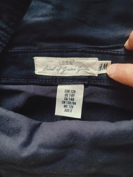 Suknička na traky, h&m,128