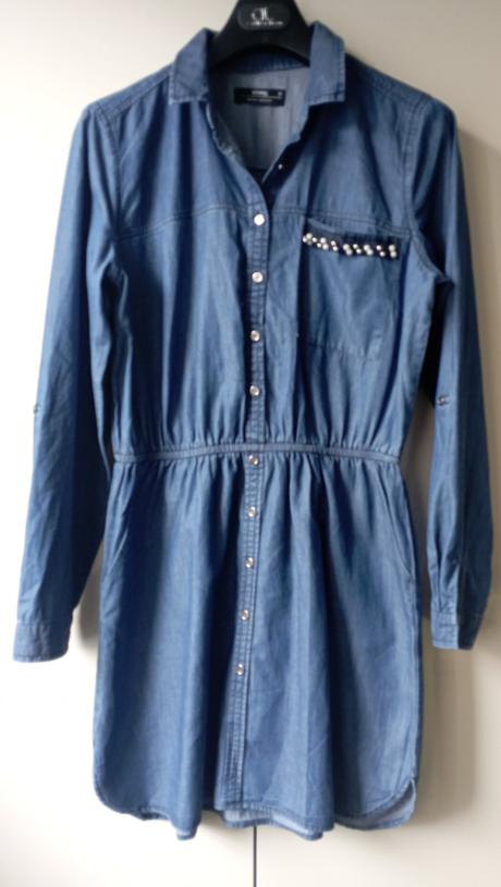 Pekné riflové šaty s/m (už s poštovným), sinsay,164