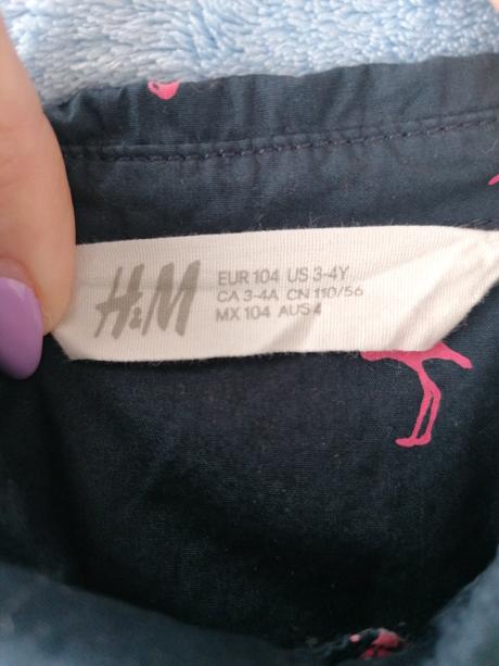 Košeľa plameniak, h&m,104