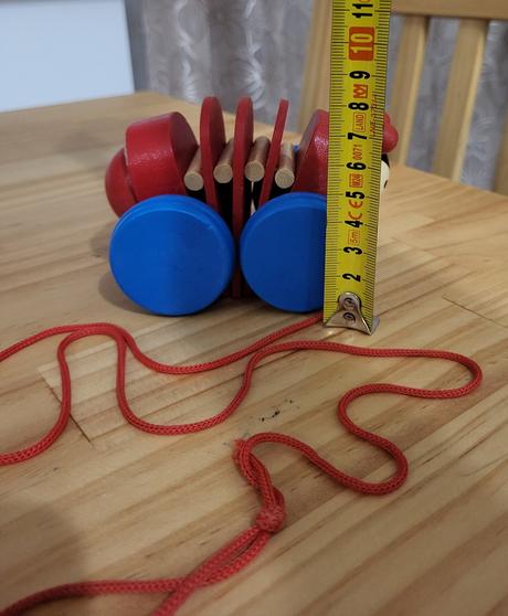 4x drevená ťahacia hračka - zvieratká, 