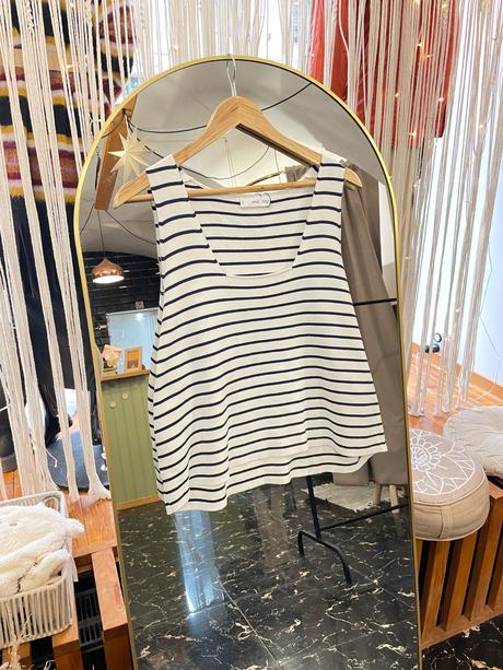 Elastické prúžkované tielko pre moletky mng, xxxl