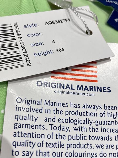 Dievčenské tielko s potlačou a nápisom hi (4r.), original marines,104