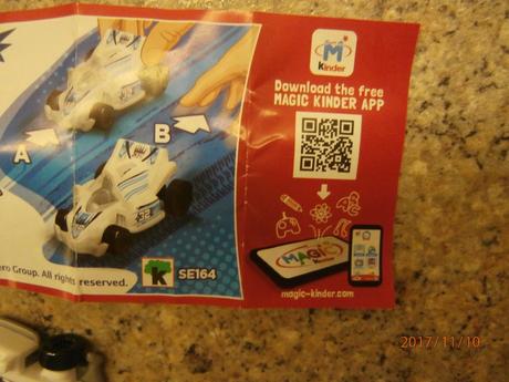 Kinder sprinty se164 biele auto,