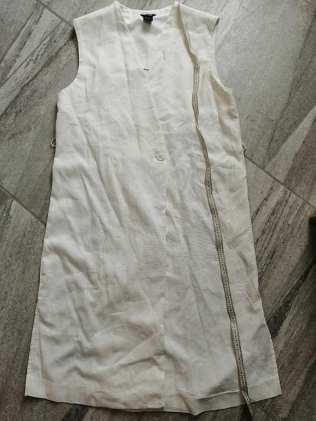 Maslovobiele ľanové šaty lindex, vs, jednoduché, lindex,s