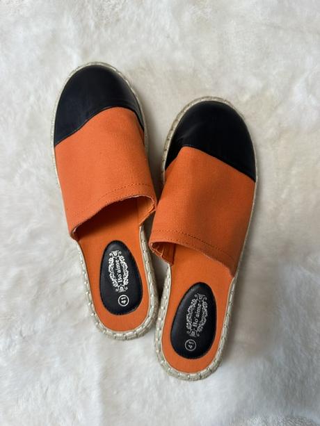 Dvojfarebné espadrilkové našuchovačky, 40