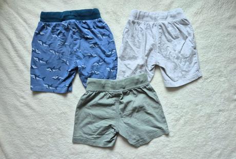 3x šortky 98/104, lupilu,98