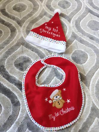 Vianočný podbradník s ciapkou, 