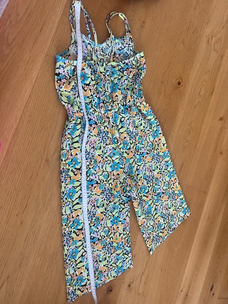 Letny dievcensky kvetinkovy overal, h&m,140