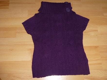 Rolákový pulóvrik s krátkym rukávom, palomino,104