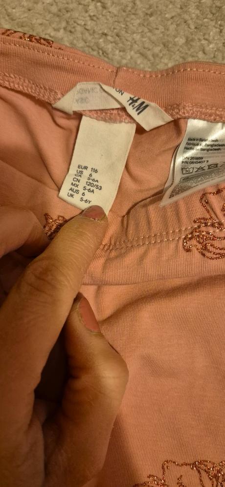 3/4 leginy 116 h&m, h&m,116