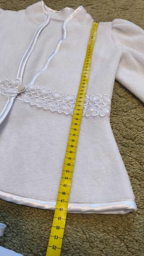 Kabátik/ bolerko plus kabelka na 1.sv.prijimanir, 134