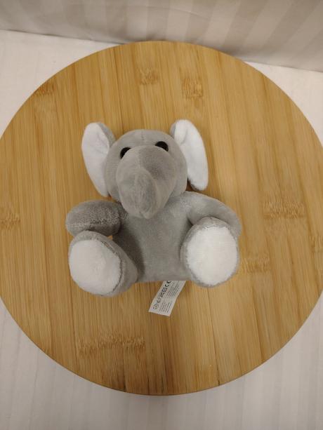 Plyšový sivý slon, chocoland,12 cm, 