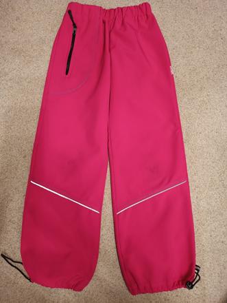 Zateplene softshelove nohavice, 134