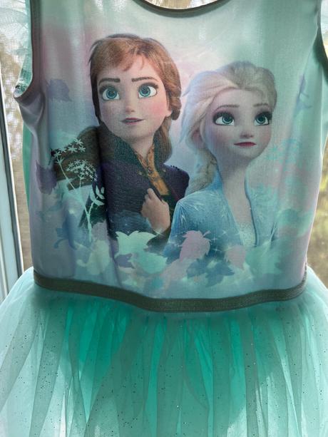 Frozen tanecny dres/body 122/128 h&m, 122