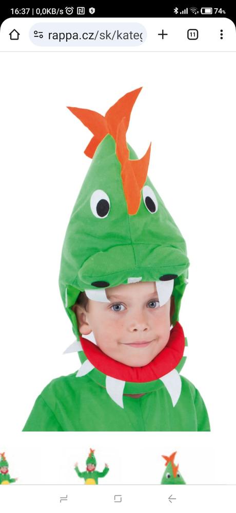 Karnevalový kostým dráčik,