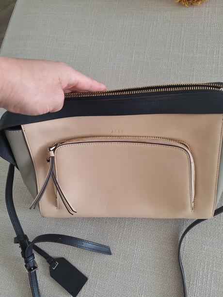 Kožená kabelka dkny, dkny