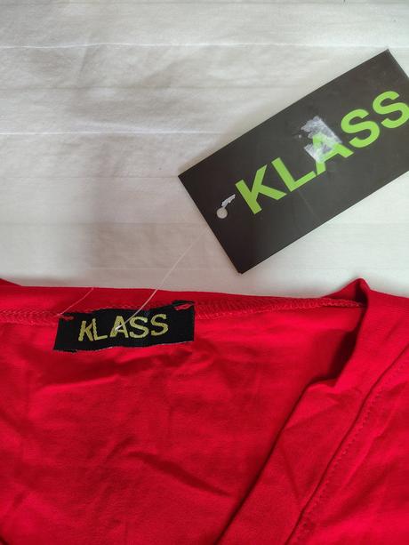 Dámsky červený elastický top, klass, xs, xs