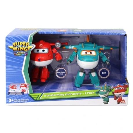Super wings sada 2 transfor vozidiel jett tino,