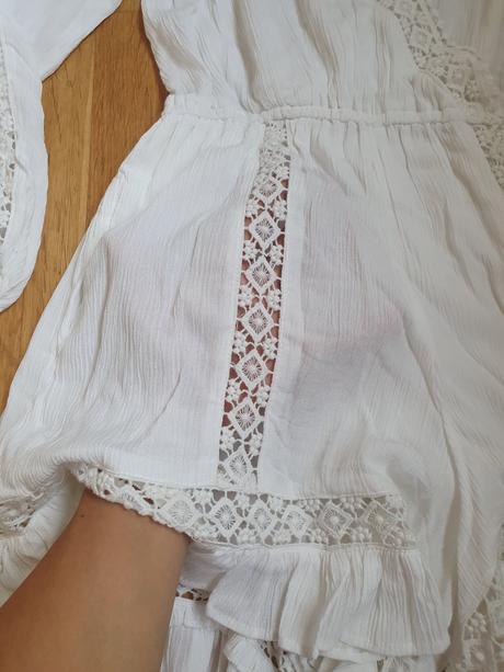 Biely letný overal, amisu,34